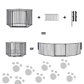 DogSpace King Mummy and Puppy Dog Pen / Room Divider