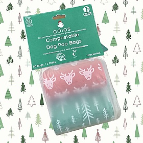 Adios Christmas Dog Poo Bags - 30 Bags