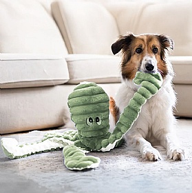 Giant Ollie Octopus Squeaky Plush Dog Toy