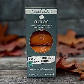 Adios Autumn Dog Poo Bags - 60 Bags