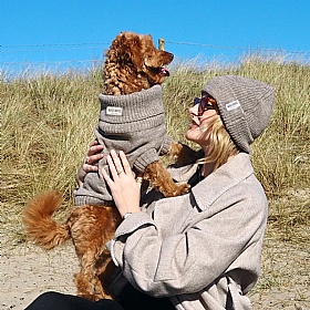 Wag & Wool Oatmeal British Wool Dog Jumper
