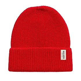 Wag & Wool Cherry Red British Wool Beanie Hat