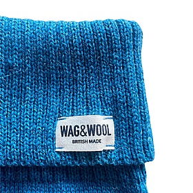 Cerulean Blue British Wool Dog Jumper and Matching Beanie Hat Set