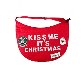 Piper & Gran Kiss Me it's Christmas Clip on Dog Drool Bib