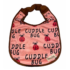 Piper & Gran Cuddlebug Pink Dog Drool Bib