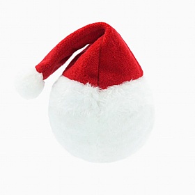 Happy Woofmas Santa Squeaky Ball Dog Toy
