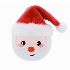 Happy Woofmas Santa Squeaky Ball Dog Toy