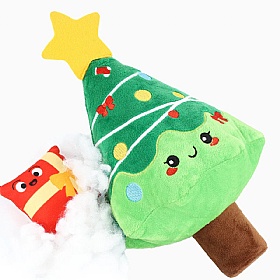 Happy Woofmas Christmas Tree Plush Dog Toy