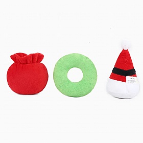 Happy Woofmas Set of 3 Squeaky Christmas Dog Toys
