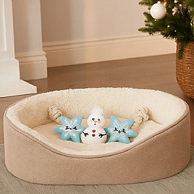 Happy Woofmas Snowman Tug Rope Dog Toy