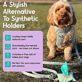 Adios Cork Dog Poo Bag Holders