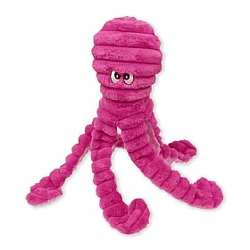 Pink Ollie Octopus Squeaky Plush Dog Toy