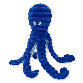 Blue Ollie Octopus Squeaky Plush Dog Toy