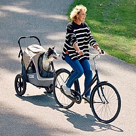 Sporty Evolution Dog Trailer and Dog Pram with Free Raincover