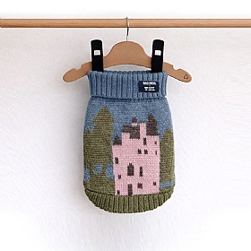 Craigievar Pink Castle British Wool Dog Jumper