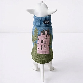 Craigievar Pink Castle British Wool Dog Jumper