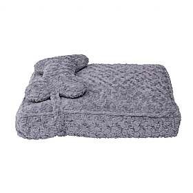 Quapas Cosy Dog Bed With Bone Pillow