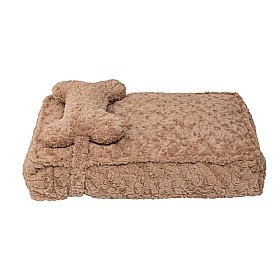 Quapas Cosy Dog Bed With Bone Pillow