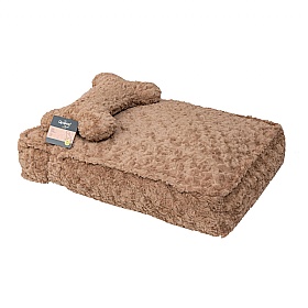 Quapas Cosy Dog Bed With Bone Pillow