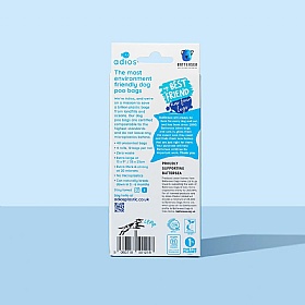 Adios Battersea Compostable Dog Poo Bags - 48 Bags