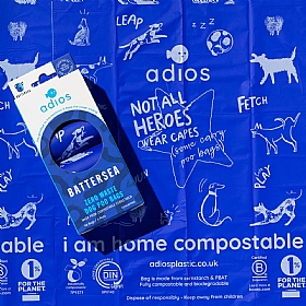 Adios Battersea Compostable Dog Poo Bags - 48 Bags