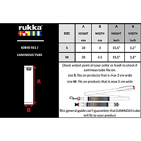 Rukka Luminous Rainbow Dog Lead Tube