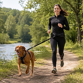 Rukka Waist Belt with Dog Lead Extension