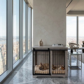 Quapas Ash Indoor Wooden Dog Crate