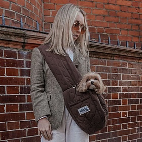 The Quilted Dog Sling Carrier