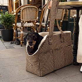 Cotswold Check Small Breed Dog Carrier