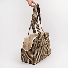 Cotswold Check Small Breed Dog Carrier