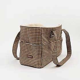 Cotswold Check Small Breed Dog Carrier
