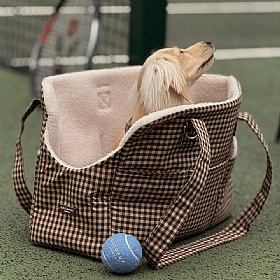 Cotswold Check Small Breed Dog Carrier