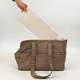 Cotswold Check Small Breed Dog Carrier