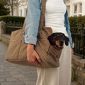 Cotswold Check Small Breed Dog Carrier