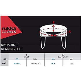 Rukka Waist Belt with Dog Lead Extension