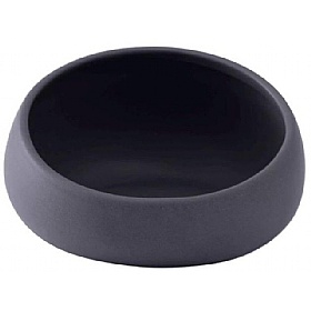 Quapas Light Grey Ceramic Slanting Dog Bowl