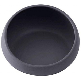 Quapas Light Grey Ceramic Slanting Dog Bowl