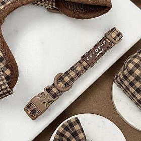 Cocopup London Cotswold Check Dog Collar