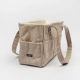 Cocopup London Linen Stripes Small Breed Dog Carrier