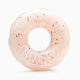 Yappy Birthday Donut Squeaky Dog Toy
