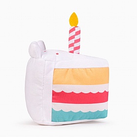 Yappy Birthday Barkday Cake Squeaky Dog Toy