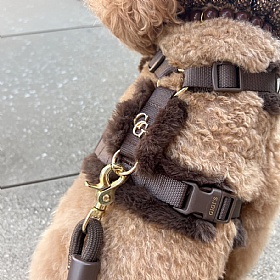 Comfort Furlowe Faux Fur Dog Harness