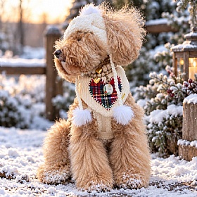 Merry Tartanette Dog Bandana