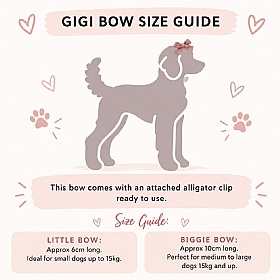 Toffee Gigi Bow Dog Hair Clip