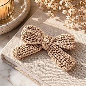 Toffee Gigi Bow Dog Hair Clip