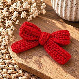 Ruby Knot Gigi Bow Dog Hair Clip