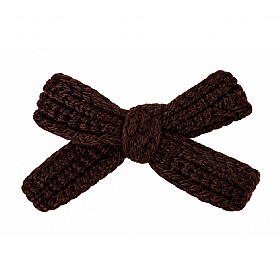 Mocha Gigi Bow Dog Hair Clip