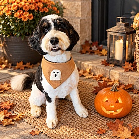 Boo Thang Reversible Halloween Dog Bandana