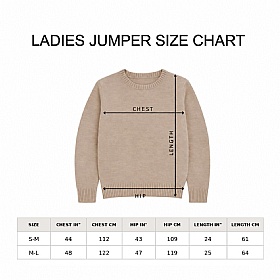 Hearthside Ladies Jumper - Textured Knit - Checked Pattern